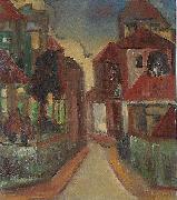 Georges Jansoone Street view oil on canvas